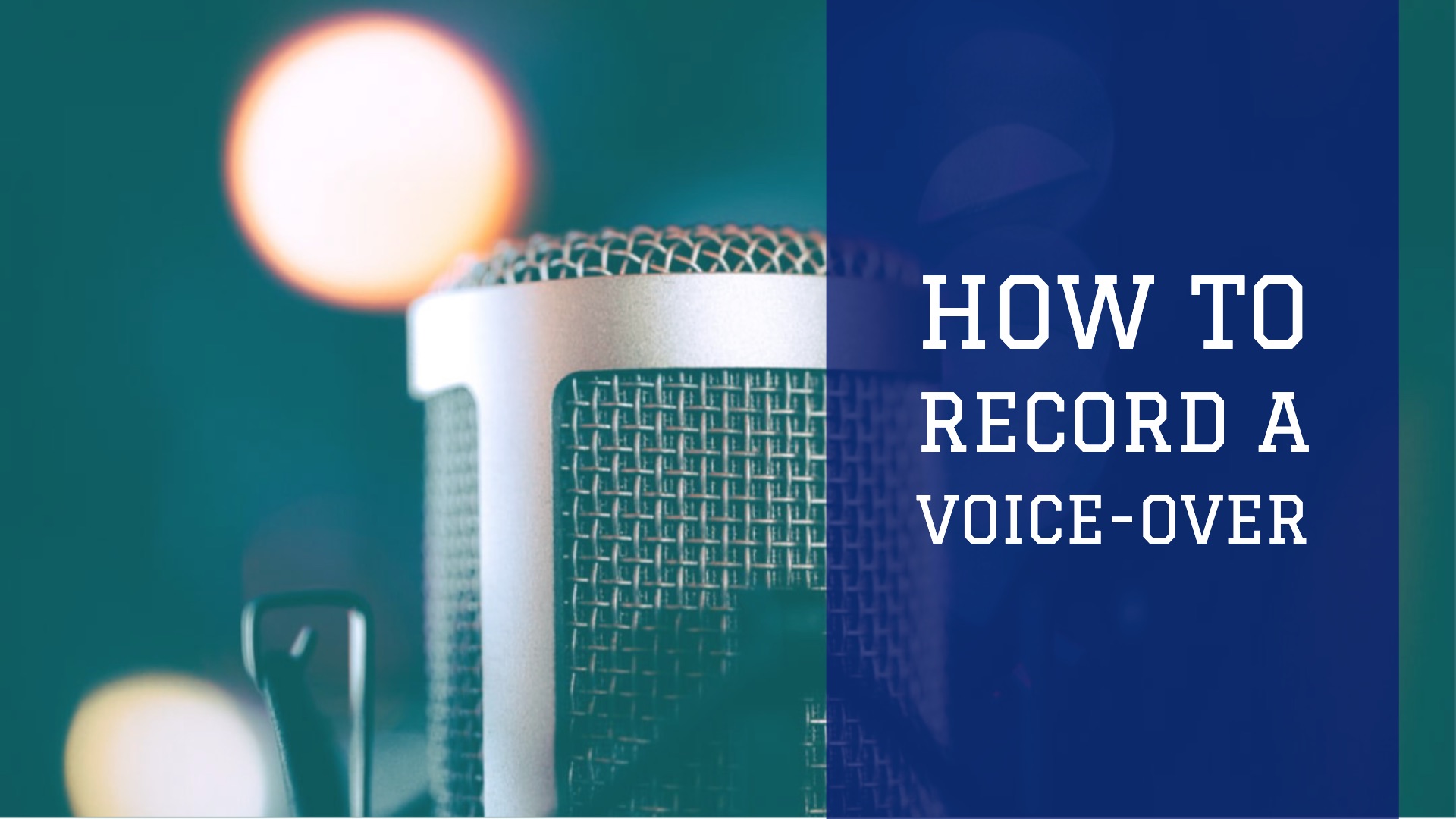how to record your voice over a song